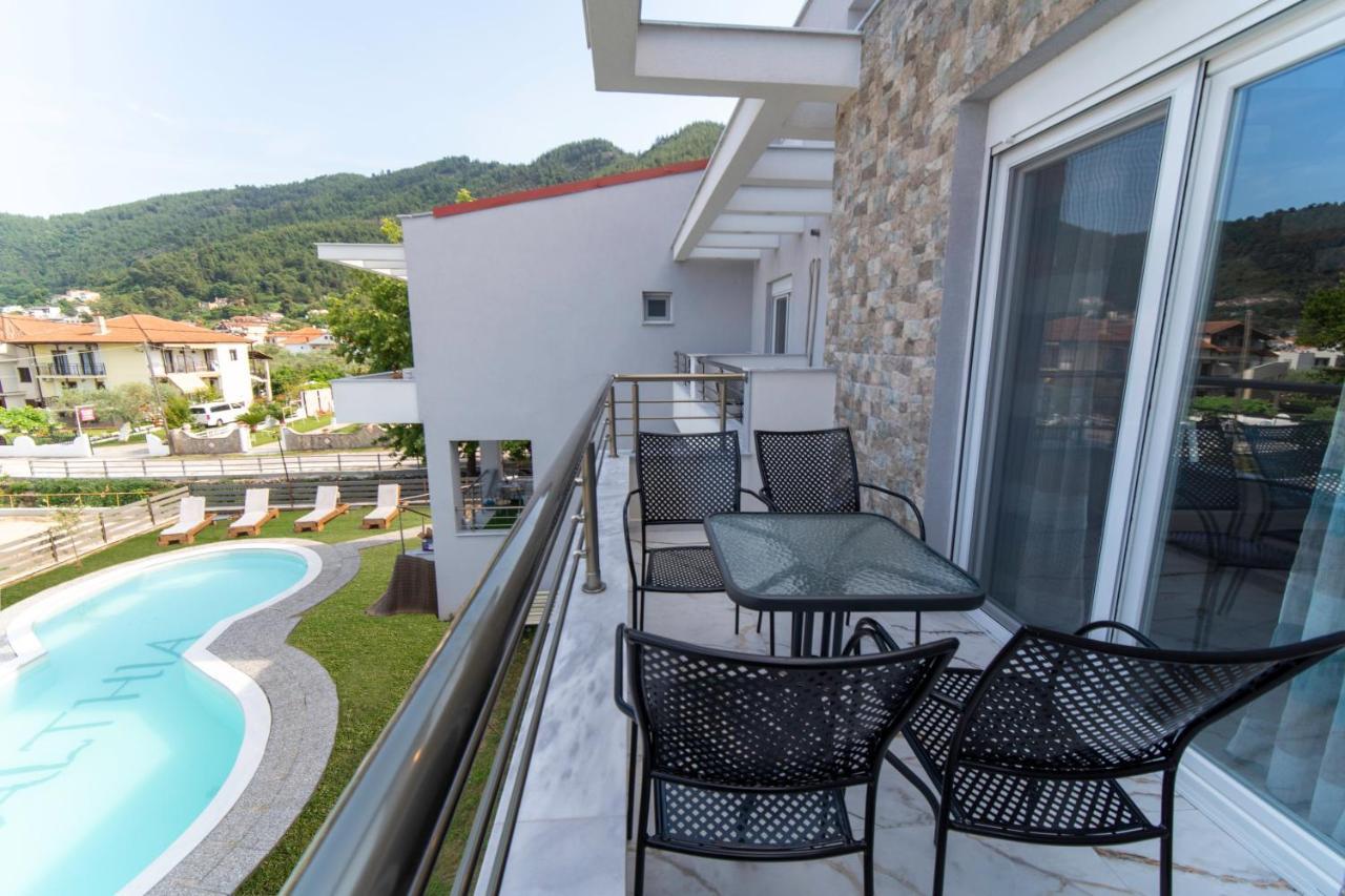 Amalthia Hotel Skála Potamiás Exterior foto